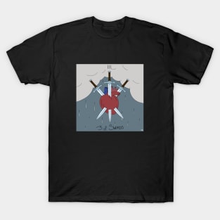 Come Along Tarot: Three of Swords T-Shirt